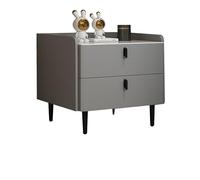 Tables de Chevet Minces,avec tiroirs et Armoire de Rangement,Table de Chevet avec Pieds Noirs pour Chambre ou Salon,Table d'appoint pour canapé,Meubles de Modernes,Gris Moyen,40x40x50cm
