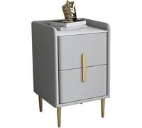 Tables de Chevet Moderne du Milieu du siècle | Tableaux de Chevet Pratiques minimalistes en Cuir Microfibre | Table de canapé de comptoir en Pierre fritte