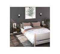 Tables de chevet murales 2 pcs Chêne fumé