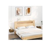 Tables de chevet murales 2 pcs Chêne fumé 35x35x20 cm 817580
