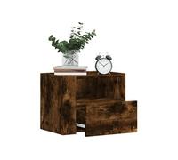 Vidaxl Tables De Chevet Murales 2 Pcs Chêne Fumé 45x30x35 Cm