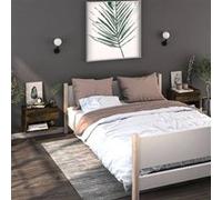 Tables de chevet murales 2 pcs Chêne fumé chêne G