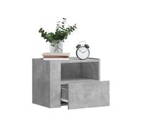 Vidaxl Tables De Chevet Murales 2 Pcs Gris Béton 45x30x35 Cm Gris