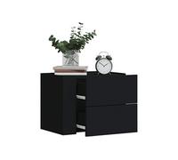 Vidaxl Tables De Chevet Murales 2 Pcs Noir 45x30x35 Cm Noir