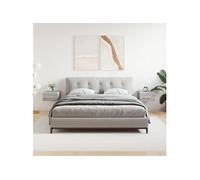 Vidaxl Tables De Chevet Murales 2 Pcs Sonoma Gris 35x35x20 Cm Gris