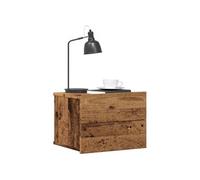 Tables de chevet murales 2 pcs vieux bois 40x32x30 cm, armoire de chevet flottante, armoire de chevet suspendue, 855945