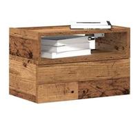 vidaXL Tables de chevet murales flottantes 2 pcs Vieux bois 45x26x28,5 cm