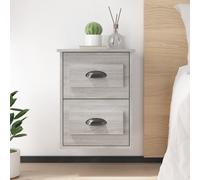 Vidaxl Table De Chevet Murale Sonoma Gris 41,5x36x53 Cm Multicolore