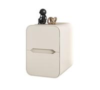 Tables de chevet, table de chevet à couches à chambre massif minimaliste moderne, mini canapé de chambre à coucher table de chevet en bois / table d'appoint en bois avec double rangement, L-30 *