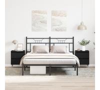 Tables De Chevet Vidaxl 2 Pcs Chêne Noir 40x35x50 Cm Bois Reconstitué Noir