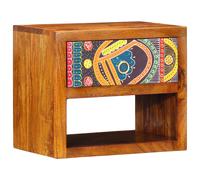 Tables De Chevet Vidaxl 2 Pièces 40x35x35 Cm En Bois Massif D'acacia