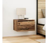 Tables De Chevet Vidaxl Avec Lumières Led 2 Pièces À Mur En Bois Ancien