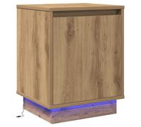 Tables De Chevet Vidaxl Chêne Artisan Bois D'ingénierie 39 X 34.5 X 50 Cm