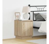 Tables De Chevet Vidaxl Ensemble De 2 Chêne De Sonoma Bois D'ingénierie