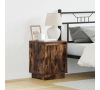Tables De Chevet Vidaxl Set De 2 Chêne Fumé Bois D'ingénierie