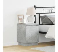 Tables de chevet vidaXL Set de 2 Gris béton Bois d'ingénierie