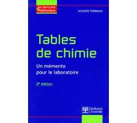 Tables De Chimie - Un Memento Pour Le Laboratoire, 2eme Edition