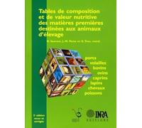 Tables de composition et de valeur nutritive des matières premières destinées aux animaux d'élevage: Porcs, volailles, bovins, ovins, caprins, lapins, chevaux, poissons