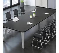 Tables de conférence en bois massif, table rectangulaire simple, planches épaissies pour plus de robustesse et de capacité de charge, adaptées à la formation et aux négociations commer F 240*120*74cm