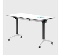 Tables de conférence pliables - Design compact avec roulettes silencieuses pour bureau, salle de classe ou salle de réunion - Table de réunion pliante moderne