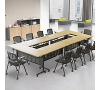 Tables de Conférence Pliantes, Tables de Banquet pour 12 À 16 Personnes, Tables de Conférence Modernes À Plateau Rabattable et Pliables, 160 X 60 X 75 Cm, Tables de Formation avec roulettes,