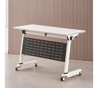 Tables de conférence pliantes, tables d'entraînement mobiles pour bureaux et salles de classe, design rabattable pour réunions dynamiques et séminaires