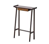 Tables de Dos de Canapé Étroite, Petite Table Console, Table D'entrée Carrée avec Tiroirs De Rangement, Table D'appoint Décorative Vintage pour Salle D'étude Petit Espace(Size:50 * 20 * 85CM,Color:A)