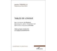 Tables de logique Sur l'introduction de Porphyre, les Catégories, le De l'interprétation et les Premiers Analytiques d'Aristote - Petite synopse introductive à la logique aristotelicienne - Iacobus Za
