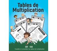 Tables de Multiplication: Exercices et jeux de tables de multiplication de 0 à 12, Mandalas à compléter, Cahier pour les petits devoirs CE1 CE2