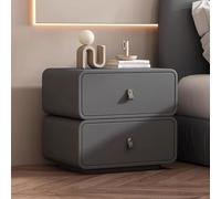 Tables de Nuit en Cuir Grandes/Petites Tables de Nuit en Bois Design incurvé 10 Couleurs Convient for Les Chambres à Coucher, Les Salons et Les Bureaux(J,50cm/19.7in)