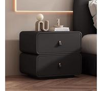 Tables de Nuit en Cuir Grandes/Petites Tables de Nuit en Bois Design incurvé 10 Couleurs Convient for Les Chambres à Coucher, Les Salons et Les Bureaux(C,50cm/19.7in)