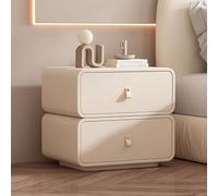 Tables de Nuit en Cuir Grandes/Petites Tables de Nuit en Bois Design incurvé 10 Couleurs Convient for Les Chambres à Coucher, Les Salons et Les Bureaux(A,50cm/19.7in)