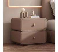 Tables de Nuit en Cuir Grandes/Petites Tables de Nuit en Bois Design incurvé 10 Couleurs Convient for Les Chambres à Coucher, Les Salons et Les Bureaux(B,40cm/15.7in)