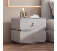 Tables de Nuit en Cuir Grandes/Petites Tables de Nuit en Bois Design incurvé 10 Couleurs Convient for Les Chambres à Coucher, Les Salons et Les Bureaux(I,45cm/17.7in)