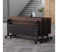 Tables de réunion pliables, pour salles de conférence et de formation, table de formation mobile à plateau rabattable avec roulettes, idéale pour les bureaux, les salles de réunion et les sa