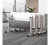 Tables de salle de conférence pliantes mobiles polyvalentes 160 x 61 x 76,2 cm Tables d'entraînement et de séminaire pour bureaux, salles de classe et réunions, finition blanche B