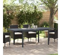 Tables Extensibles Vidaxl 2 Pcs Anthracite 210x90x73 Cm Acier, Table De Jardin Extensible Vidaxl Anthracite (140-210)X90x73 Cm Acier