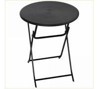 Tables extérieures - Outsunny - Table ronde pliante Ø60 cm look bois - Gris foncé