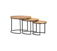Tables gigognes 3 pcs Bois d acacia massif