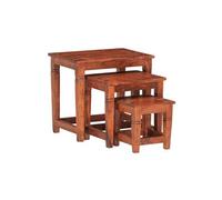 Tables gigognes 3 pcs Bois d'acacia massif
