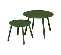 Tables gigognes de jardin en métal - Kaki - MIRMANDE de