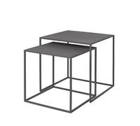 Tables gigognes (lot de deux) Fera Blomus gris, 35/40x35/40x35/40 cm