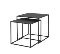 Tables gigognes (lot de deux) Fera Blomus noir, 35/40x35/40x35/40 cm