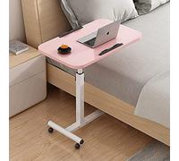 Tables Médicales Table de Lit Pliable avec Roulettes, Hauteur Réglable Mobile sur le Lit Table Roulante Ordinateur Portable Canapé Table D'Extrémité Pour Bureau, Hôpital& Maison, Szpxxx, Bois, B, JY
