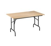 Tables pliantes plateau hêtre L 140 x P 80 cm - Rico - piétement noir