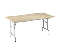 Tables pliantes plateau hêtre L 160 x P 80 cm - Rico - piétement aluminium