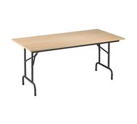 Tables pliantes plateau hêtre L 160 x P 80 cm - Rico - piétement noir