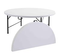Tables Rondes Pliantes 180cm - Lot de 10