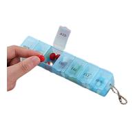 Tablet Organizer Hold - Case de stockage du distributeur de qualité supérieure | Humidité et poussière Boîte de pilule de voyage portable Médecine de voyage | Boîte de pilules transparente pour les