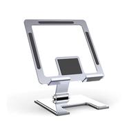 Tablet Phone Stand Aluminum Alloy Stand for Phone Tablet Support Adjustable Desktop Mobile Phone Holder Foldable Stand Silver